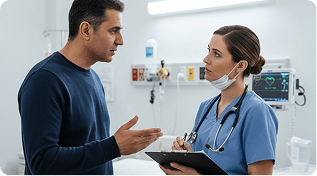  روش های بیان مشکلات جسمی در مطب دکتر